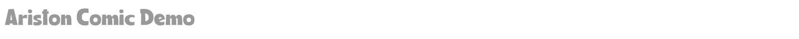 Ariston Comic font preview